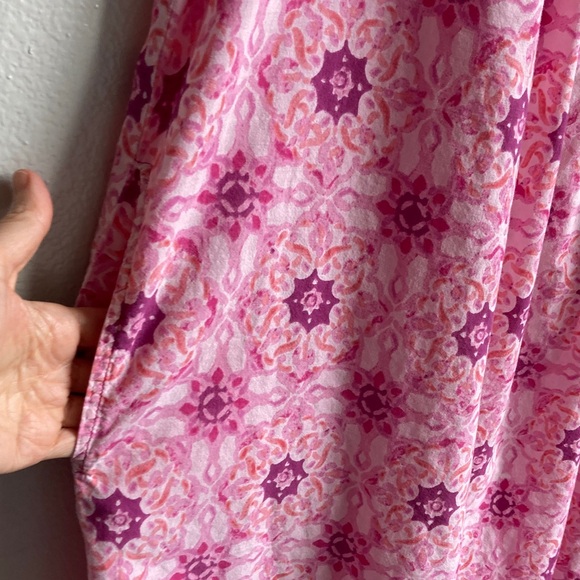 Vintage Only Necessities Floral Caftan Mumu House Dress Boho Pockets sz 22/24 - Picture 6 of 13